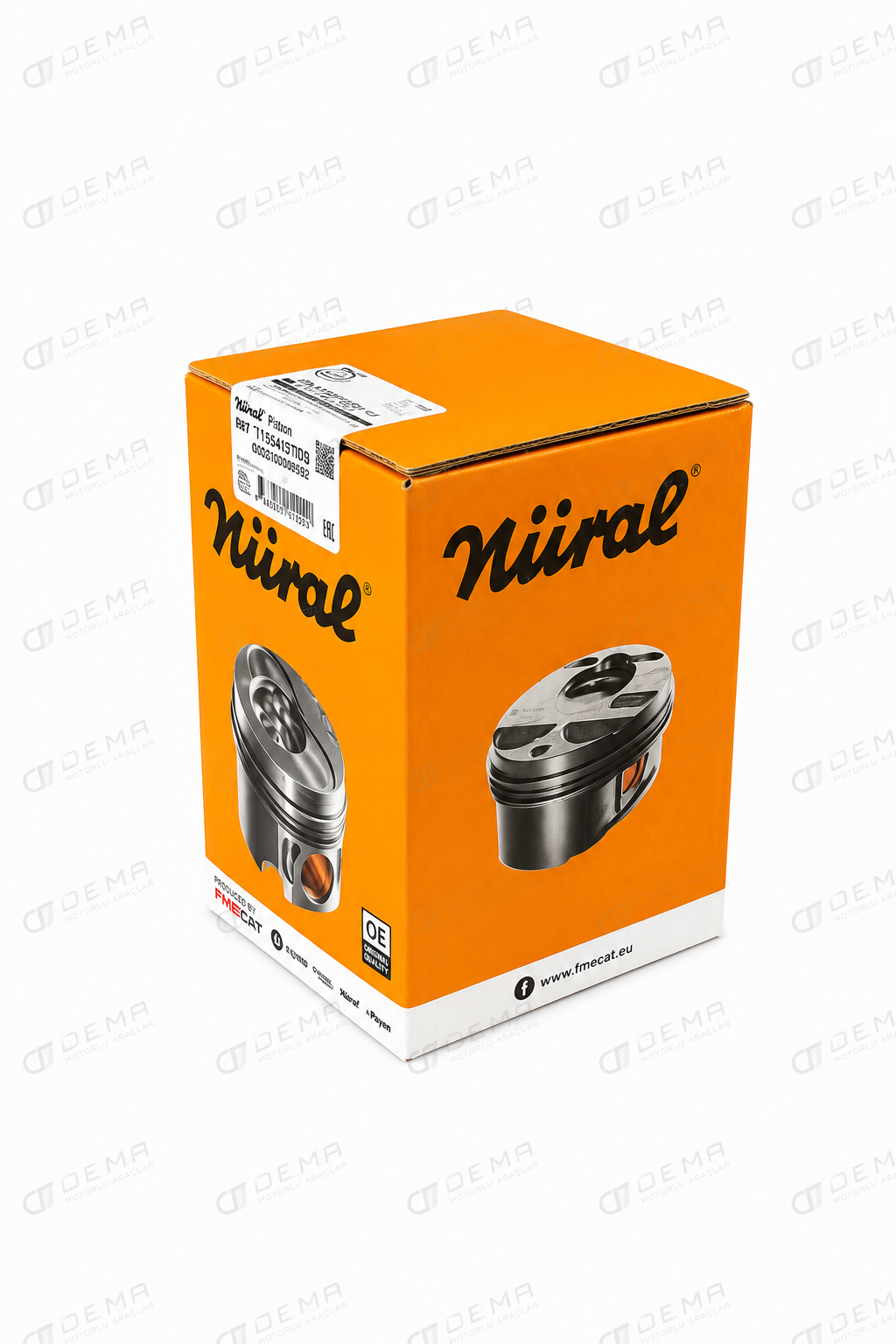 1840 AXOR PİSTON SETİ EURO 5 -40 DÜŞÜK  128MM - MOTOR yedek parça (NURAL uyumlu) | DEMA Motorlu Araçlar